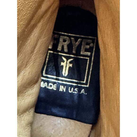 Frye Sabrina leather lace up 2" block heel ankle calf boots lug combat $438 - Picture 9 of 13